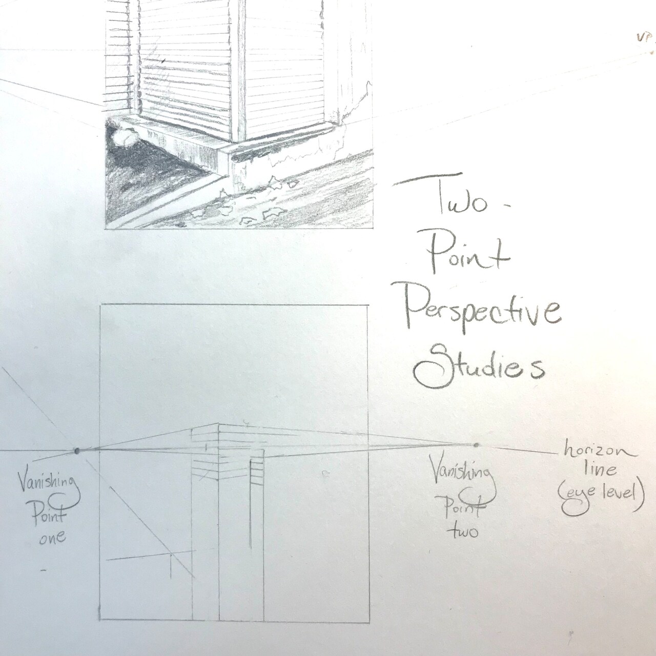 Two-Point Perspective Studies with @AdrienneHodgeArt, Part I